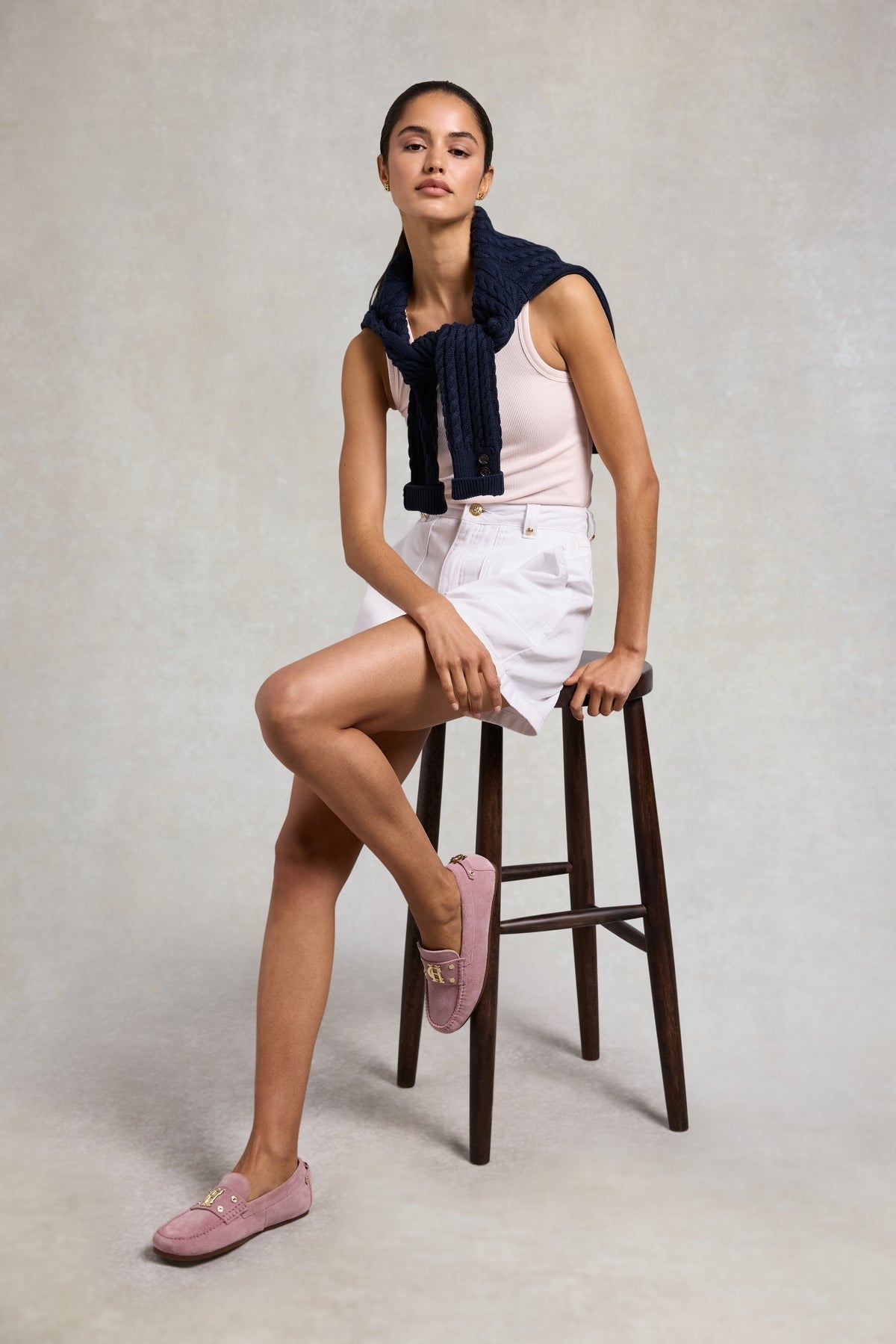 Young Ideas/Henmores - The Driving Loafer - Soft Pink - 4