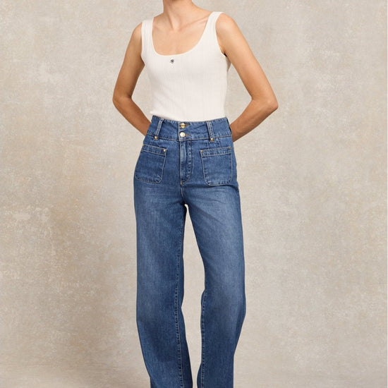 Young Ideas/Henmores - Tiffany Wide Leg Jean - Denim - 10R