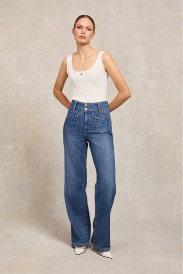 Young Ideas/Henmores - Tiffany Wide Leg Jean - Denim - 10R