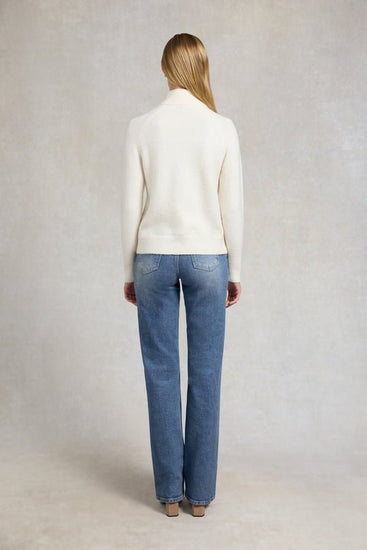 Young Ideas/Henmores - Tori Quarter Zip Knit - Natural - XS