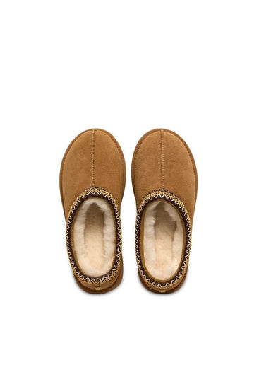 Young Ideas & Henmores -Ultra Low Shearling Mule -Tan -4