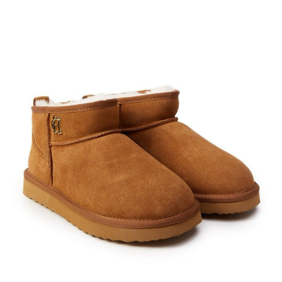Young Ideas/Henmores - Ultra Mini Shearling Boot - tan - 4