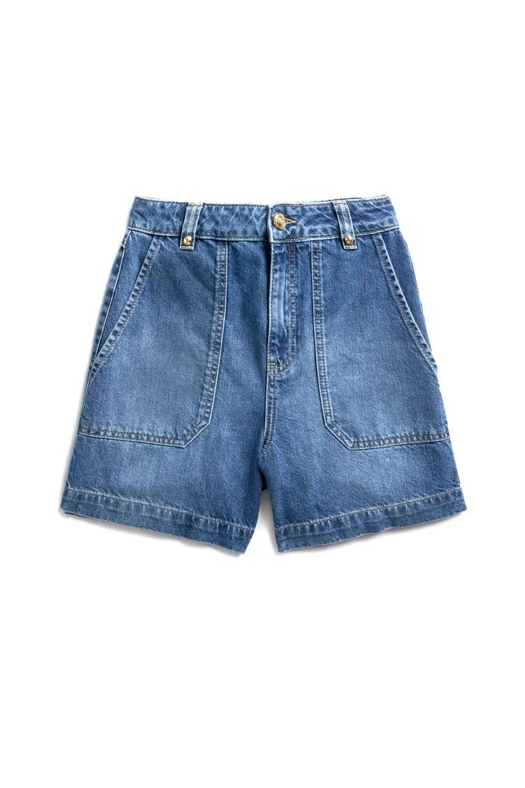 Young Ideas & Henmores - Utility Denim Shorts - Denim - 8