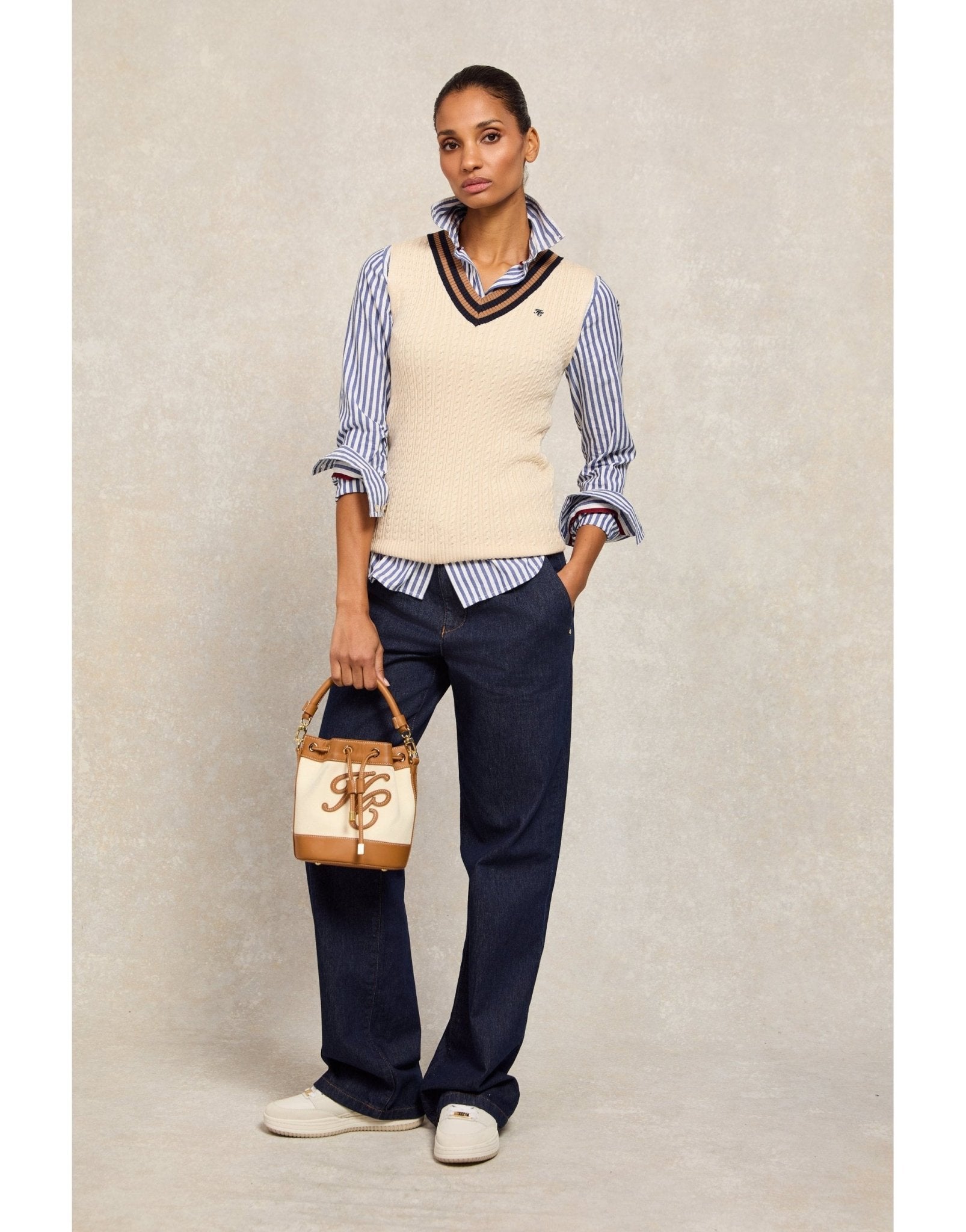 Young Ideas/Henmores - Zoe Sleeveless Tank - Almond - XS