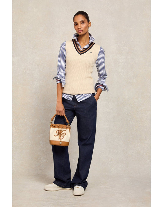 Young Ideas/Henmores - Zoe Sleeveless Tank - Almond - XS