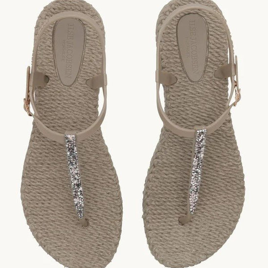 Young Ideas & Henmores - Flip Flop with Multicoloured Crystals - Brown - 4