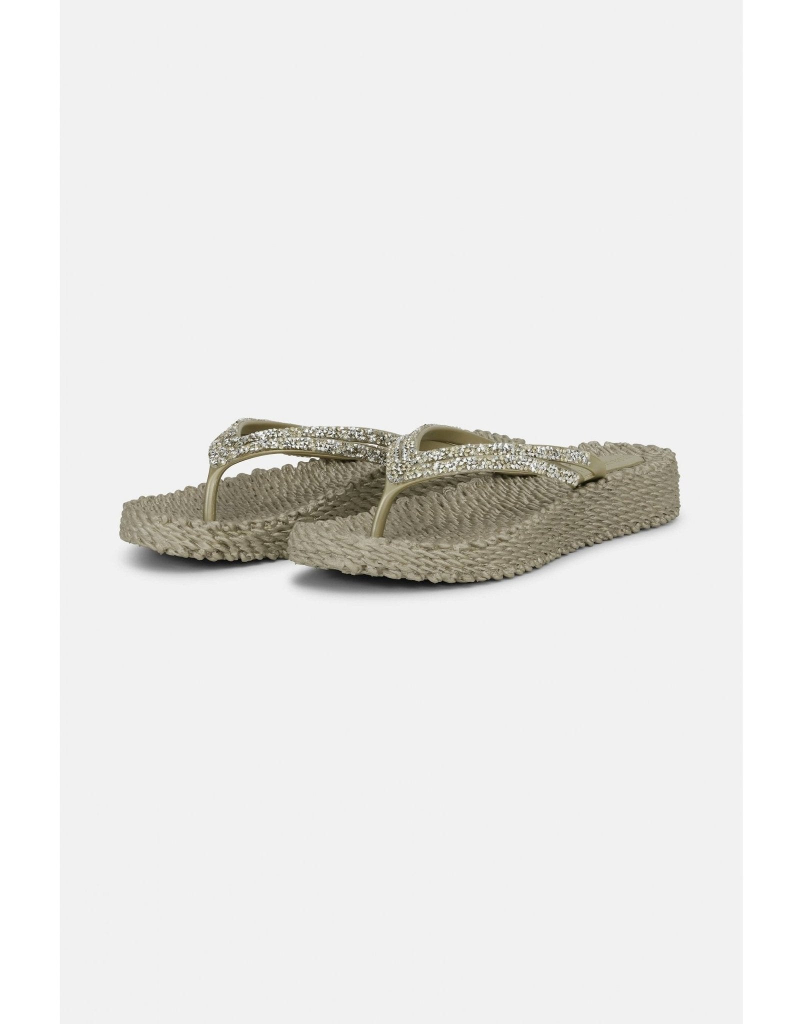 Young Ideas/Henmores - Platform Flipflop with Crystals - 001 Black - 4