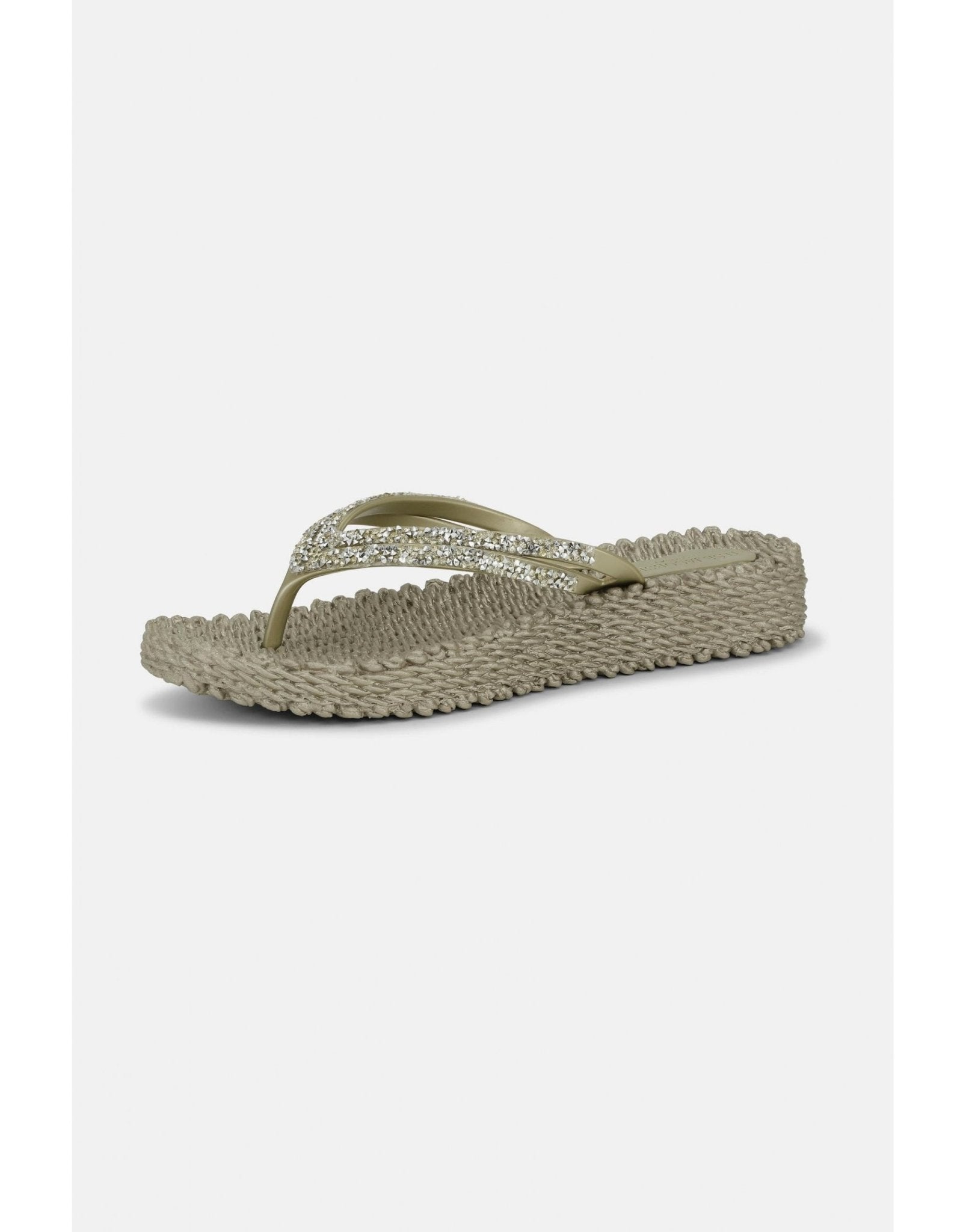 Young Ideas/Henmores - Platform Flipflop with Crystals - 001 Black - 4