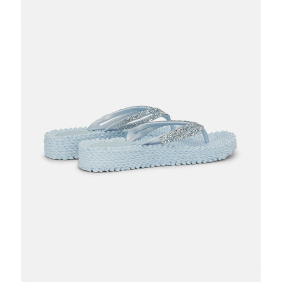 Young Ideas/Henmores - Platform Flipflop with Crystals - 001 Black - 4