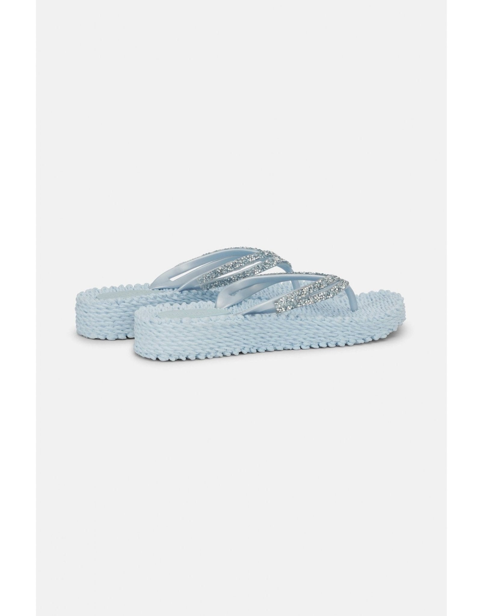 Young Ideas/Henmores - Platform Flipflop with Crystals - 001 Black - 4