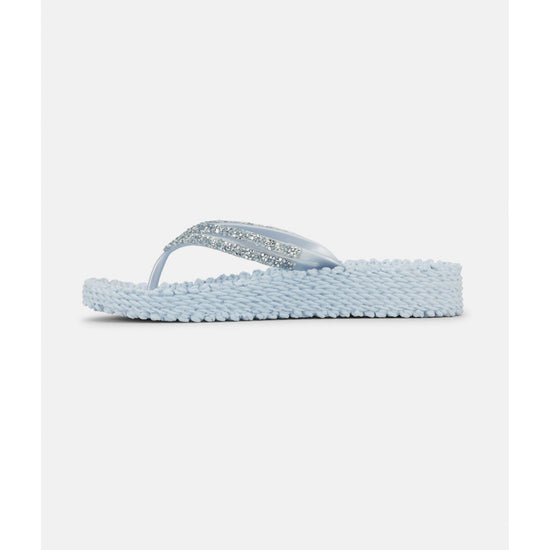 Young Ideas/Henmores - Platform Flipflop with Crystals - 001 Black - 4