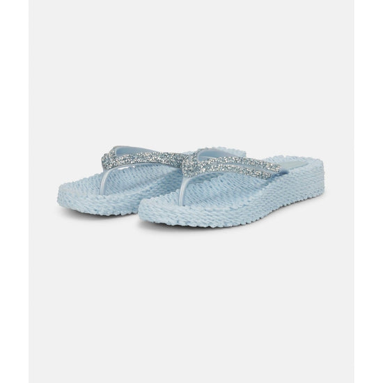 Young Ideas/Henmores - Platform Flipflop with Crystals - 001 Black - 4