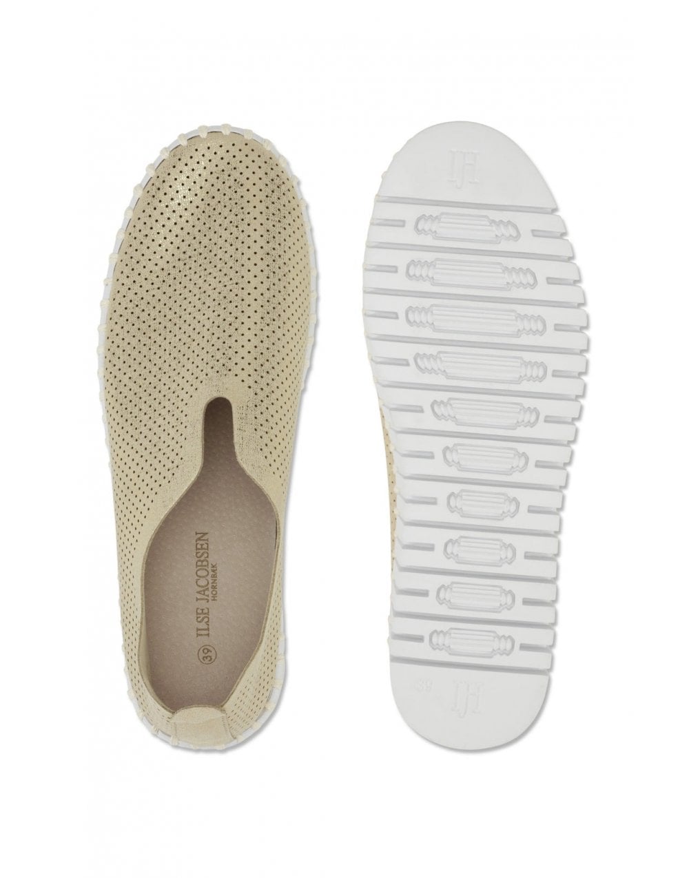 Young Ideas/Henmores - Pull on Shoe with Glitter - 710100 Silver White - 4