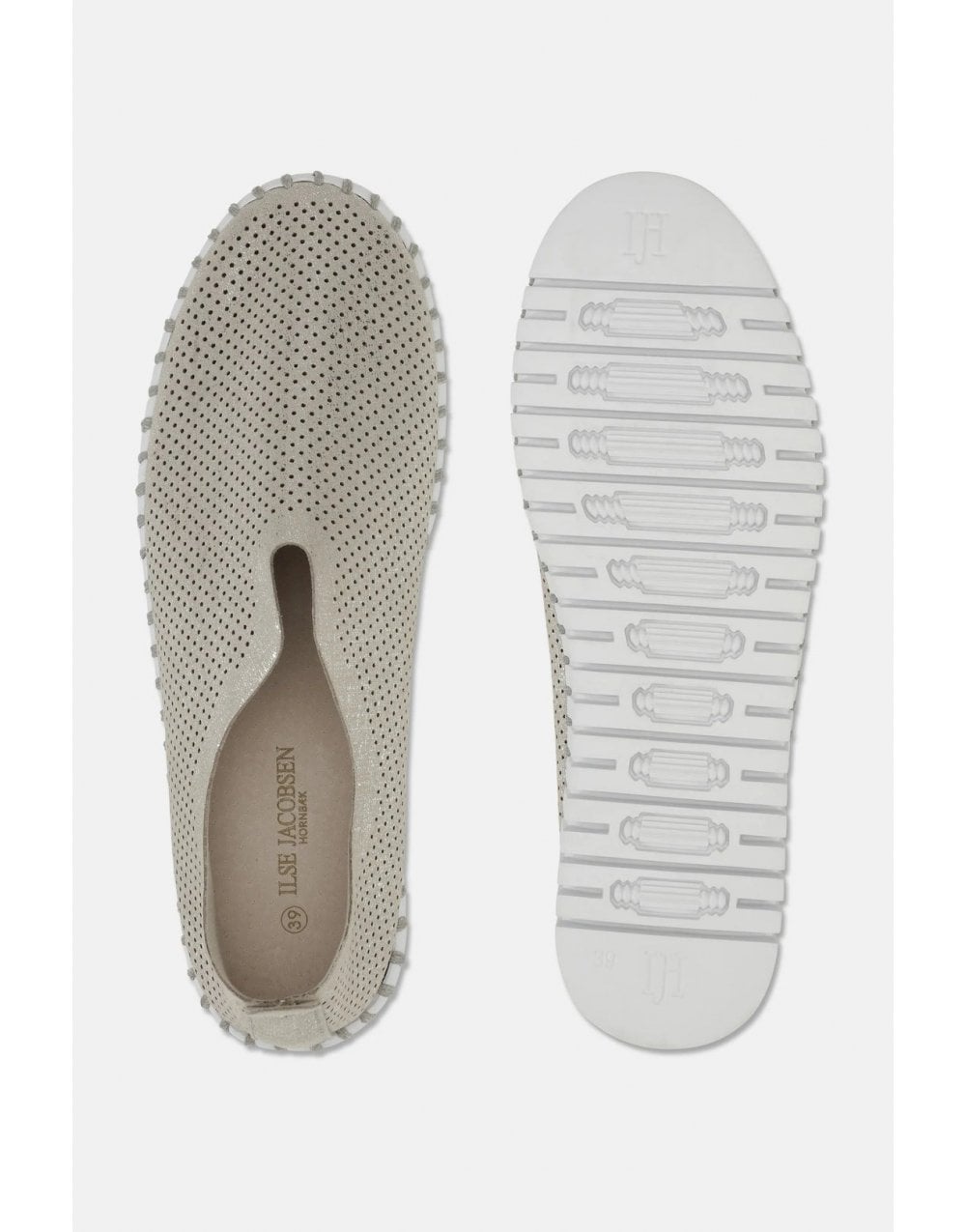 Young Ideas/Henmores - Pull on Shoe with Glitter - 710100 Silver White - 4