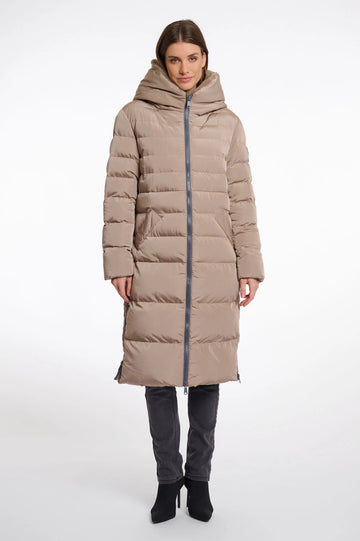 Keilafur Long Padded Hooded Coat