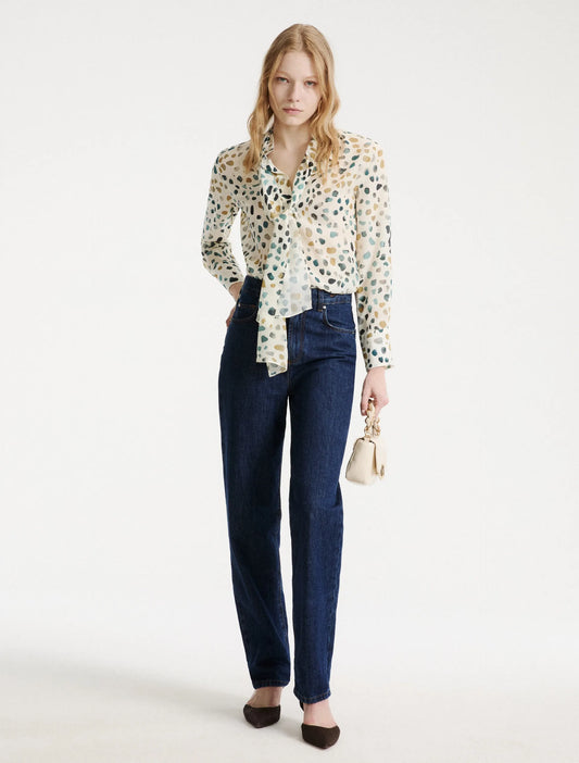 Massa Pebble Button Down Blouse