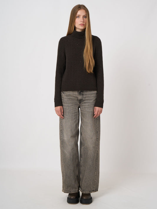 Cashmere Aran Knit Jumper