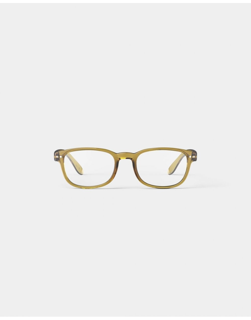 Young Ideas/Henmores - B Reading Glasses - Golden Green - 1
