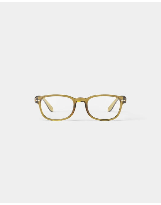 Young Ideas/Henmores - B Reading Glasses - Golden Green - 1