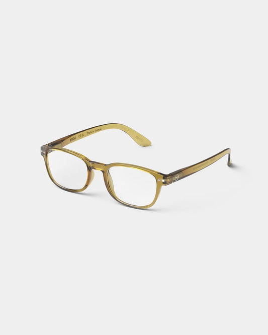 Young Ideas & Henmores - B Reading Glasses - Golden Green - 1