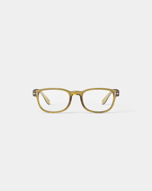Young Ideas & Henmores - B Reading Glasses - Golden Green - 1