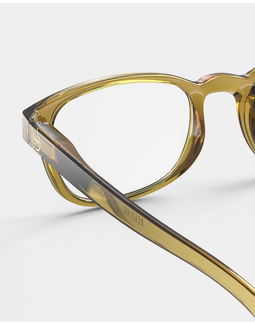 Young Ideas/Henmores - B Reading Glasses - Golden Green - 1