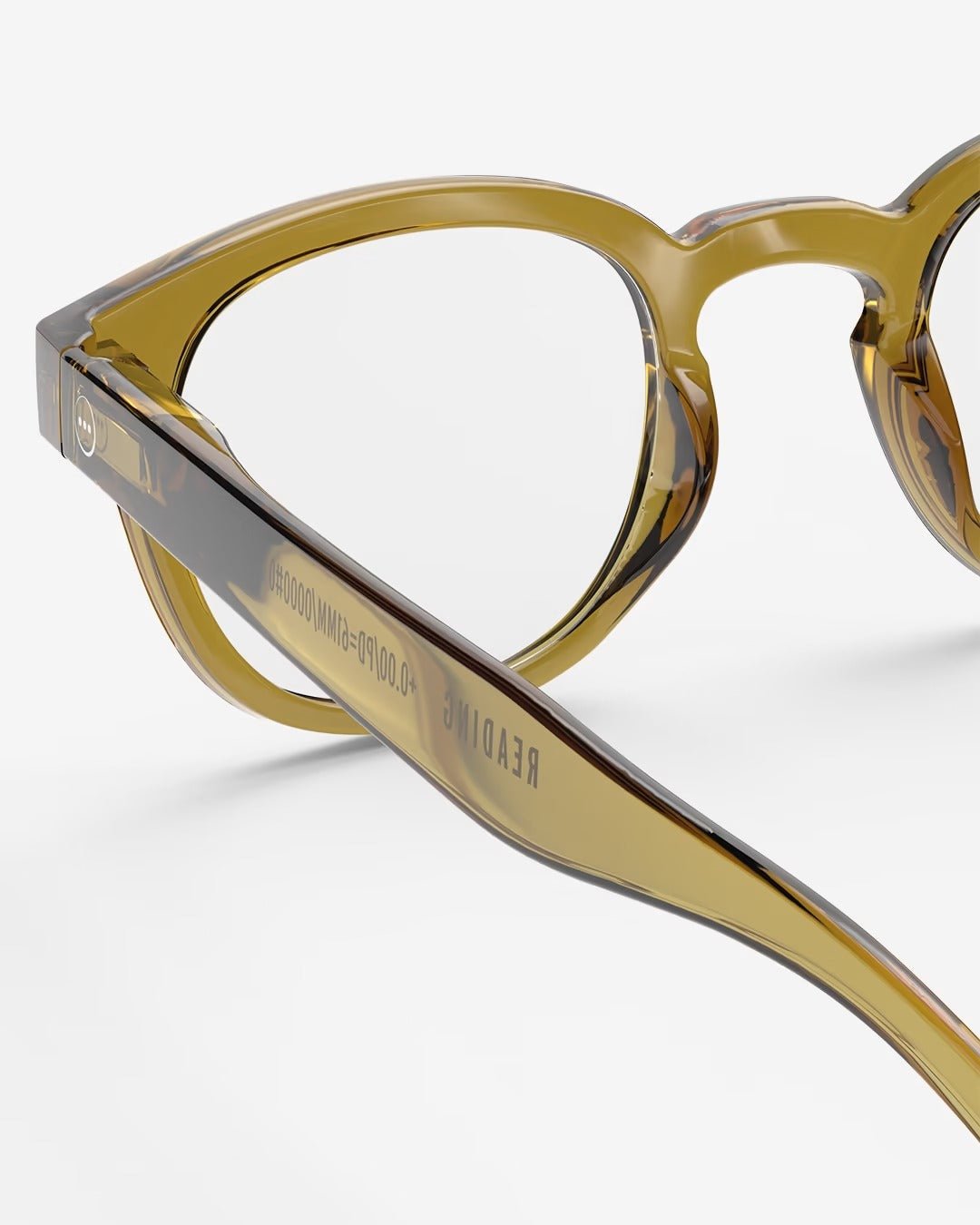 Young Ideas & Henmores - C Reading Glasses - Golden Green - 2.5