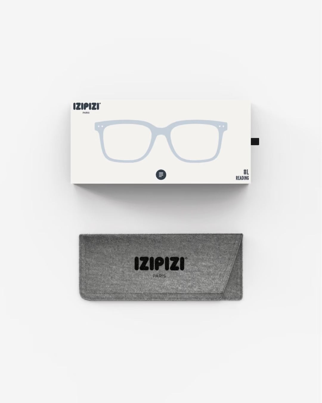 Young Ideas & Henmores - L Reading Glasses - Frozen Blue - 1.5