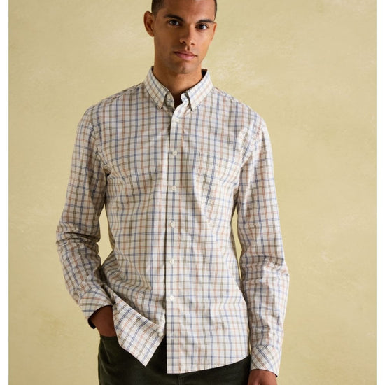 Young Ideas/Henmores - Abbott Long Sleeve Shirt - Blue/Green Check - M