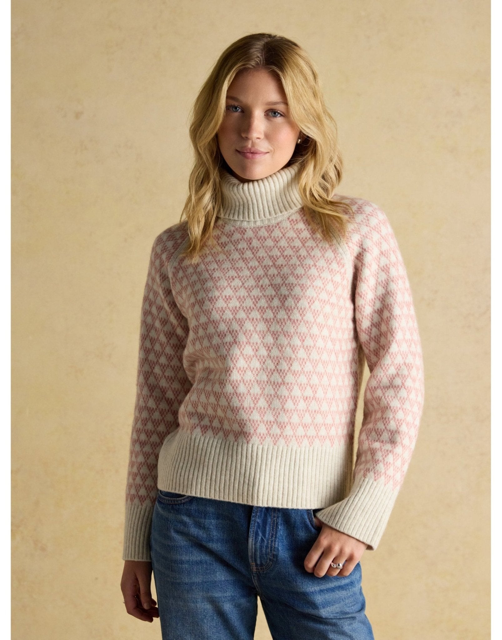 Young Ideas/Henmores - Addison Jumper - Pink/Cream - S