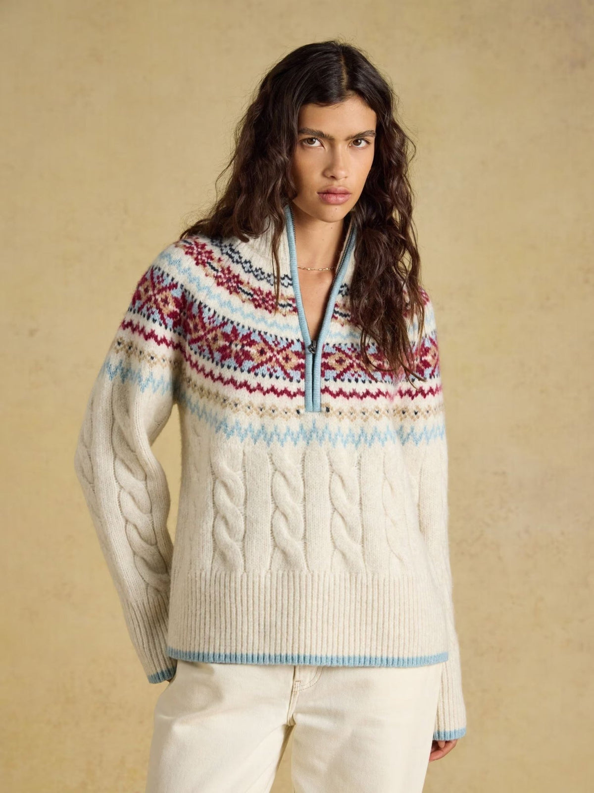Young Ideas & Henmores -Allaway Knit -Cream -XS