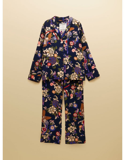 Young Ideas/Henmores - Alma Pyjama Set - Navy Floral - S