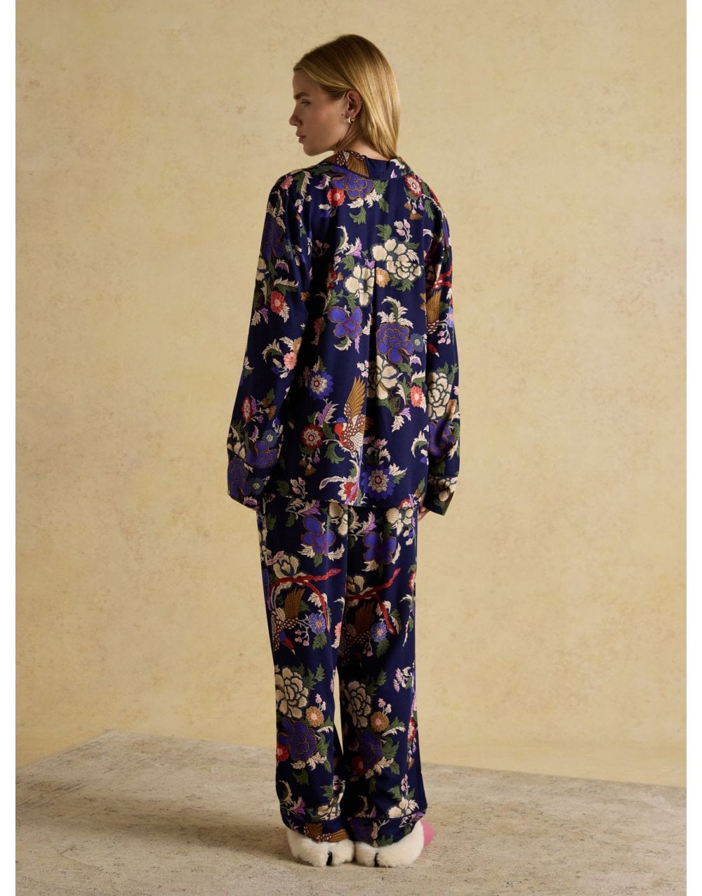 Young Ideas/Henmores - Alma Pyjama Set - Navy Floral - S