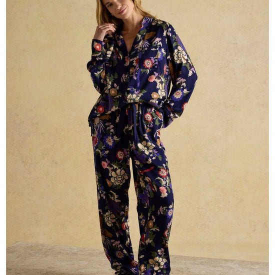 Young Ideas/Henmores - Alma Pyjama Set - Navy Floral - S