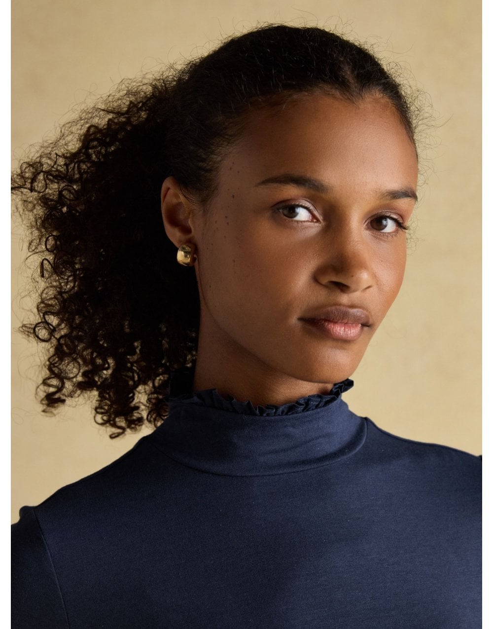 Young Ideas/Henmores - Amy High Neck Top - Chocolate - 8