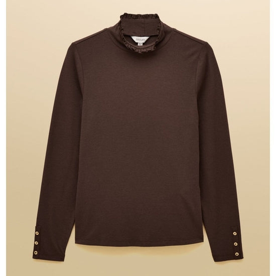 Young Ideas/Henmores - Amy High Neck Top - Chocolate - 8