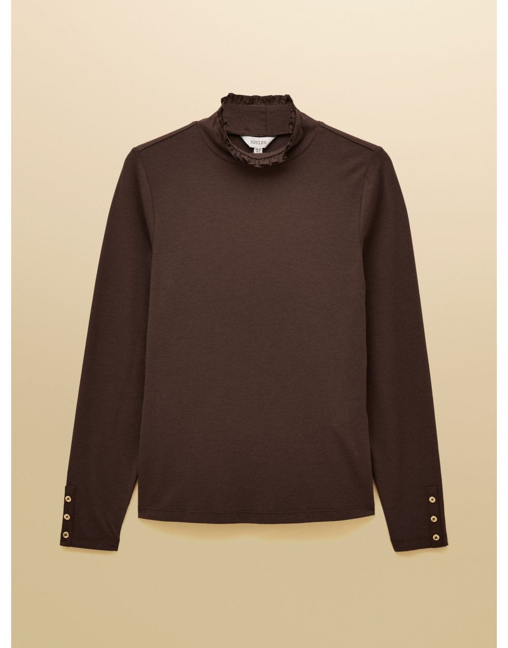 Young Ideas/Henmores - Amy High Neck Top - Chocolate - 8