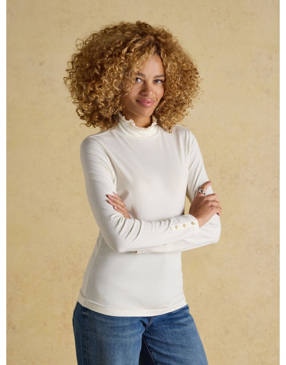 Young Ideas/Henmores - Amy High Neck Top - Chocolate - 8