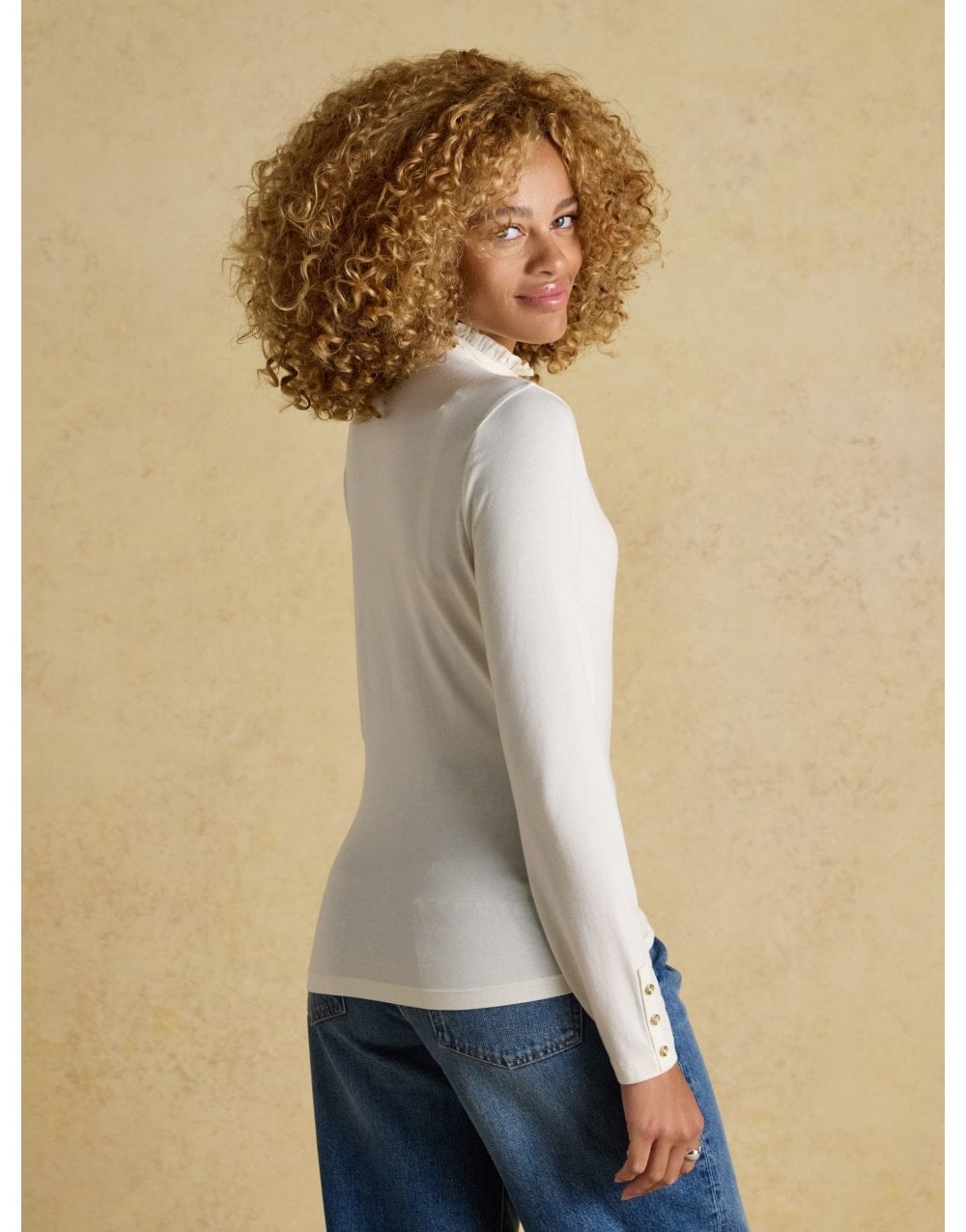 Young Ideas/Henmores - Amy High Neck Top - Chocolate - 8