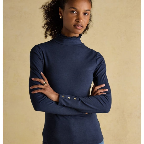 Young Ideas/Henmores - Amy High Neck Top - Chocolate - 8