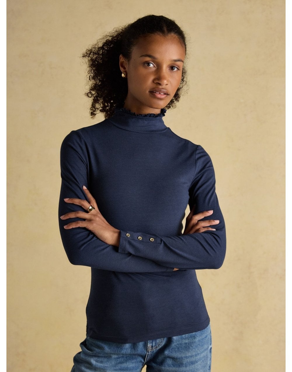 Young Ideas/Henmores - Amy High Neck Top - Chocolate - 8