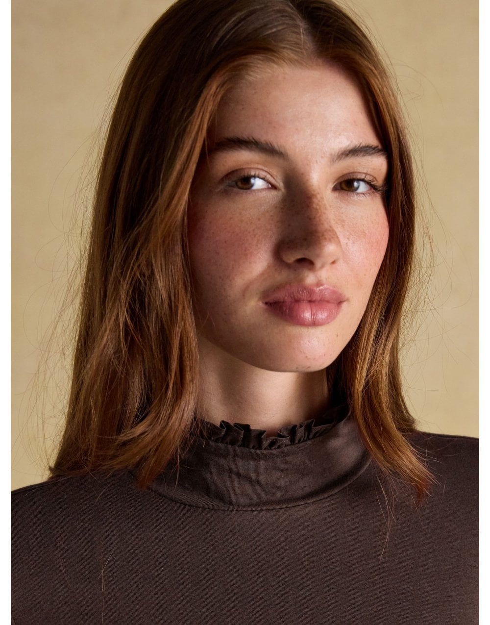 Young Ideas/Henmores - Amy High Neck Top - Chocolate - 8