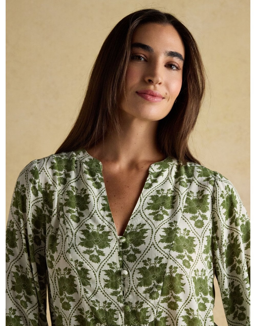 Young Ideas/Henmores - Ava Blouse - Khaki Green - 10