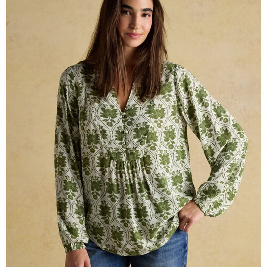 Young Ideas/Henmores - Ava Blouse - Khaki Green - 10