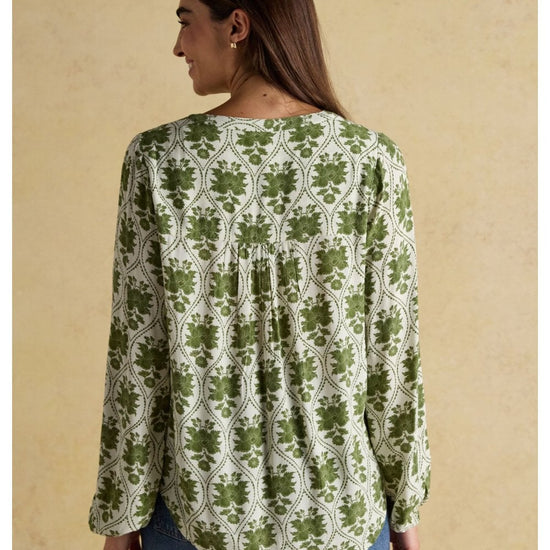 Young Ideas/Henmores - Ava Blouse - Khaki Green - 10