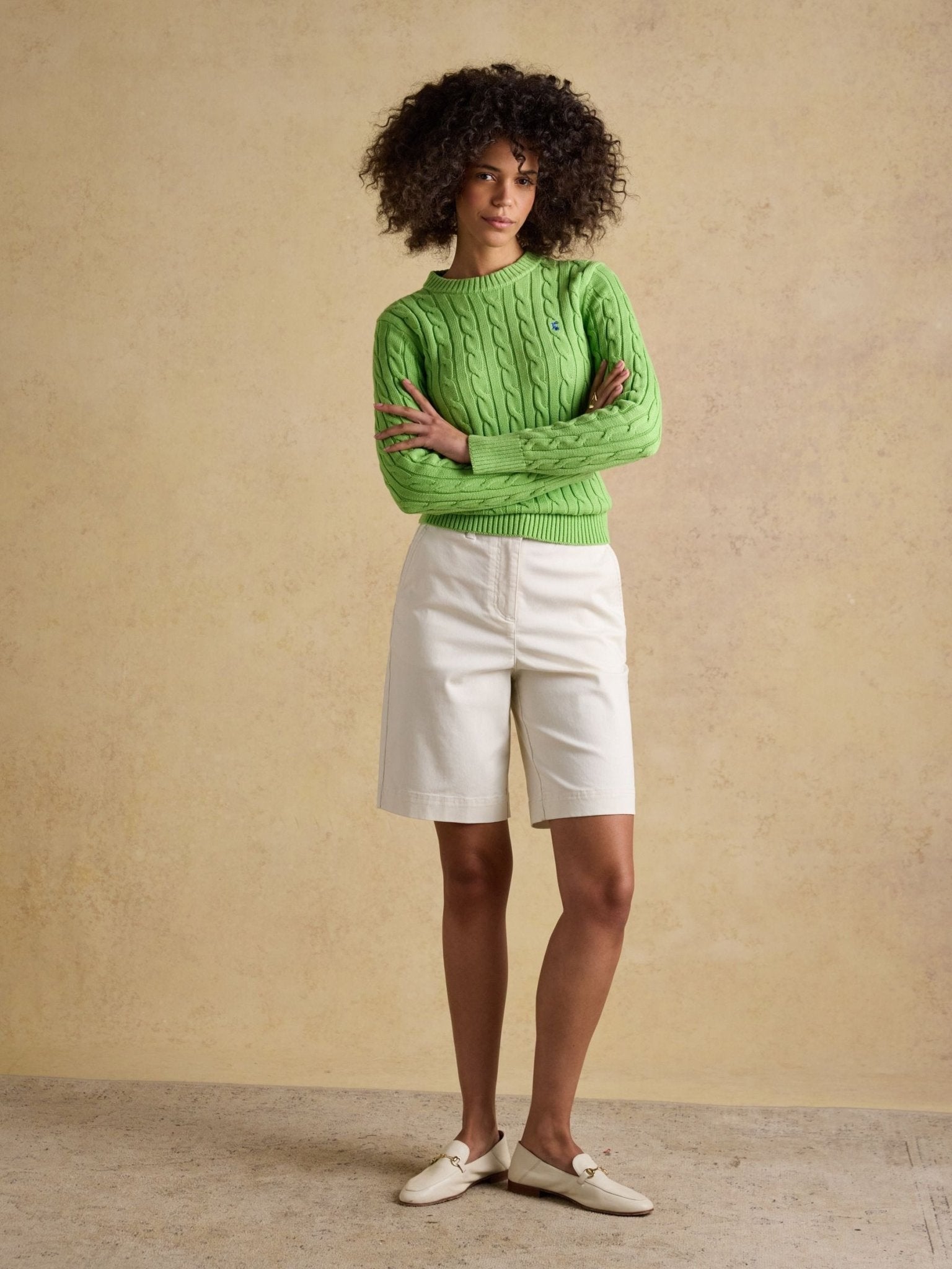 Young Ideas & Henmores - Bermuda Chino Short - Cream - 8