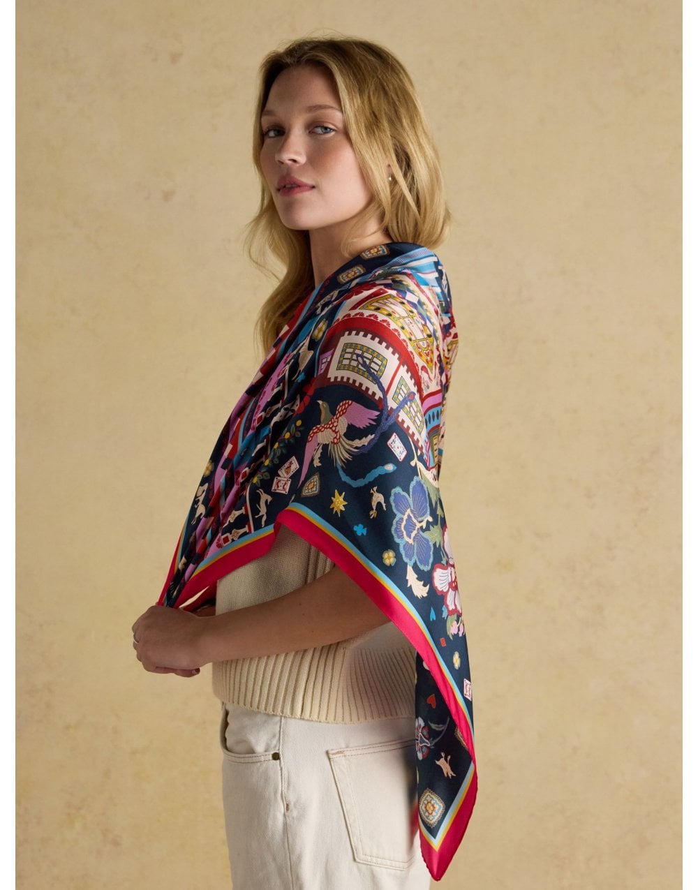 Young Ideas/Henmores - Bloomfield Scarf - Cream - OS