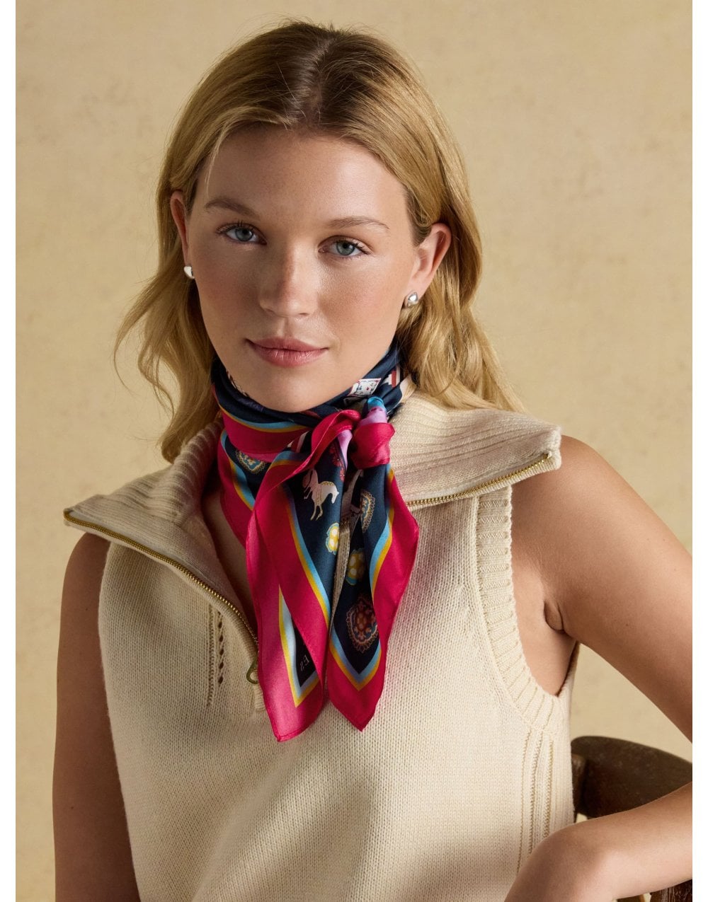 Young Ideas/Henmores - Bloomfield Scarf - Cream - OS