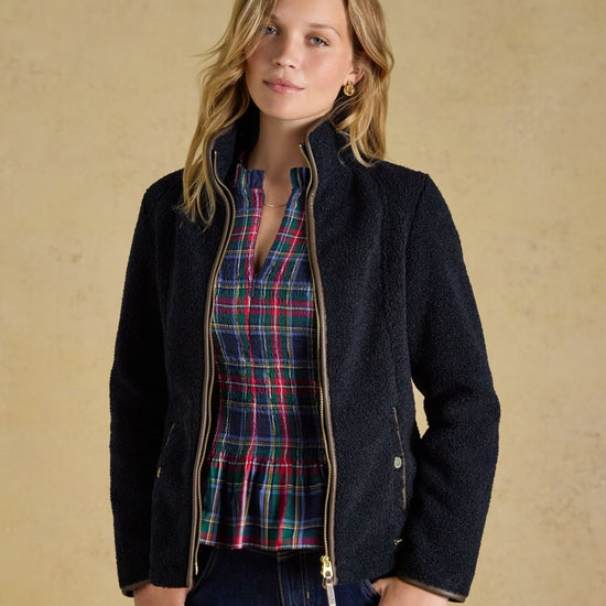 Young Ideas & Henmores -Borg Heritage Full Zip -Navy -8