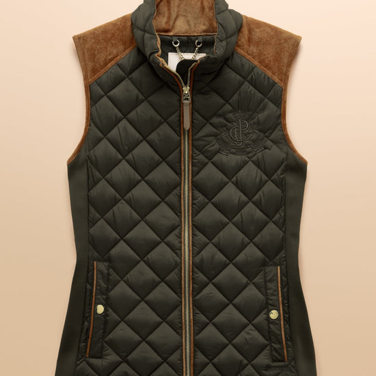 Young Ideas & Henmores -Braemar Luxe Gilet -Khaki Green -8